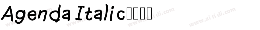 Agenda Italic字体转换